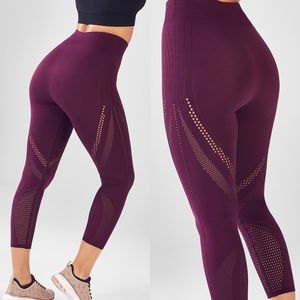 Fabletics SculptKnit High-Waisted Mesh Capri